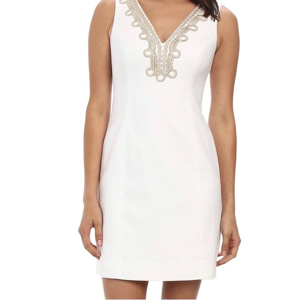 Lilly Pulitzer white shift dress